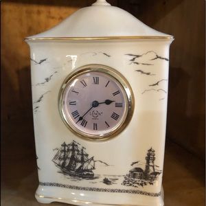 Lenox Scrimshaw Mantel Clock
